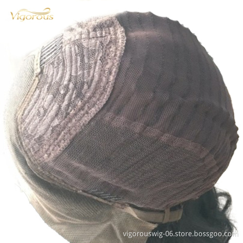 African High Quality Wholesale Pre Plucked Long Black Cheap Fiber Hair Heat Resistant Synthetic Wigs Lace Front Wigs